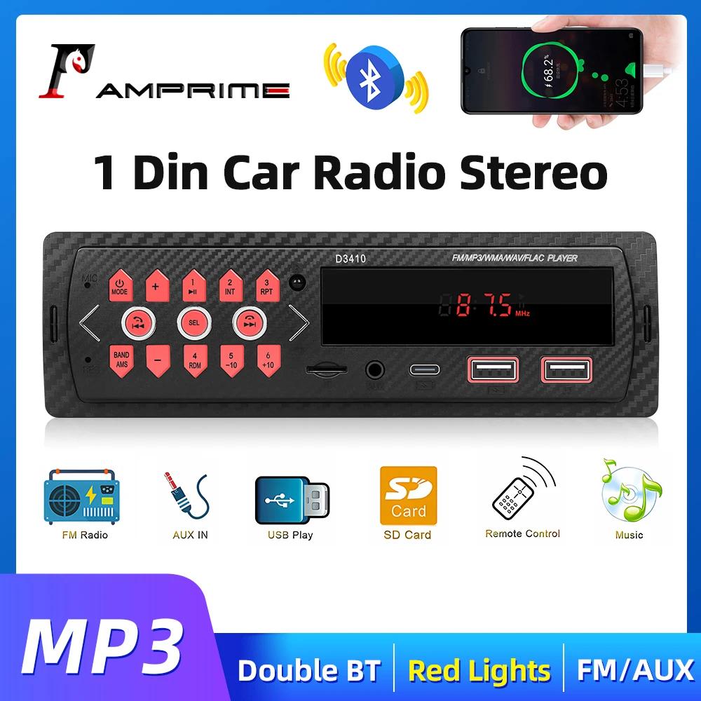 AMPrime  ڵ ׷ , FM Aux Է, ù SD, USB, D3410, 12V, In-Dash 1 din,  MP3 Ƽ̵ ÷̾